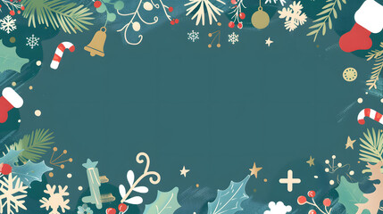 christmas background with snowflakes