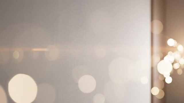 Blurred window with light bokeh