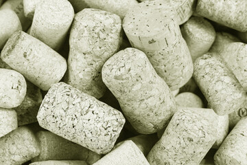 Abstract background of used red wine corks