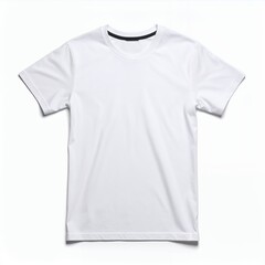 Crisp white t-shirt on a pristine background showcasing minimalist clothing design