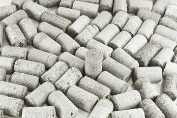 Abstract background of used red wine corks