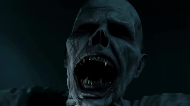 Terrifying transformation: eerie creature awakens with bonechilling roar