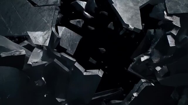 Breaking through dark wall: dynamic shattering impact with flying debris