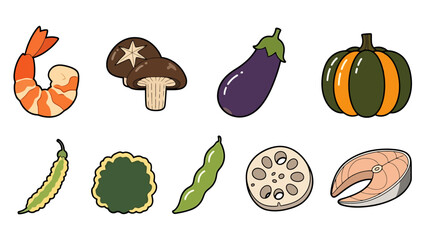 Collection of Fresh Vegetables and Mushrooms for Healthy Eating and Cooking
