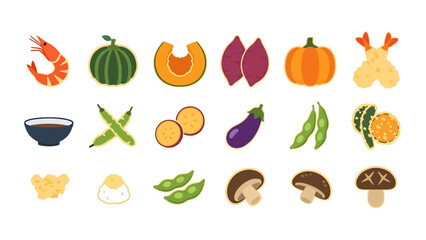 Collection of Fresh Vegetables and Fruits for Healthy Eating and Culinary Use