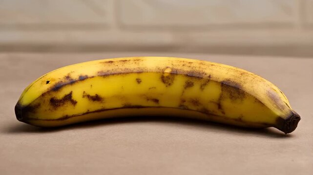 Timelapse of banana ripening and decay process in three stages