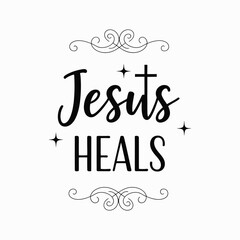 Jesus heals t-shirt vector illustration 