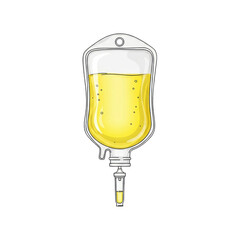 Medical intravenous fluid bag