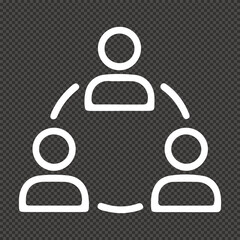 Teamwork and Collaboration Icon Team Connection and Partnership Icon