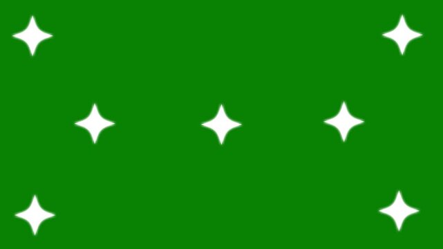 twinkling Star animation green screen falling stars background.twinkle stars overlay screen, white cartoon blinking stars, flat vector doodles, sparkle glitter light effect.4K Animation