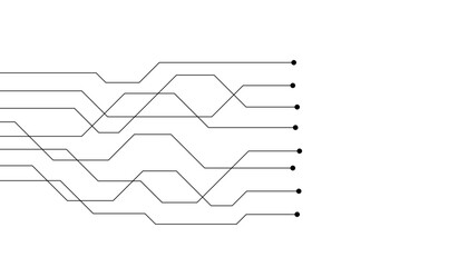 Abstract futuristic circuit board Illustration, Circuit board with various technology elements. Circuit board pattern for technology background. Vector illustration