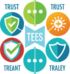 Teamwork and management line icons collection. Vector illustration eps10