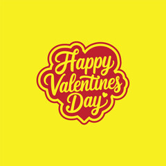 Happy Valentine's Day Script Lettering 