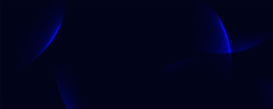 Minimal style dark blue circle center bubble decoration background. vector illustration.