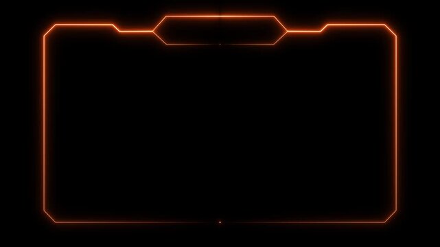 live RCE streaming neon frame animation box frame neon frame live streaming game live Stream overlay animation for live streaming video Titles 4k animation . isolated on transparent background.