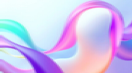 Vibrant colorful waves flowing in dynamic motion