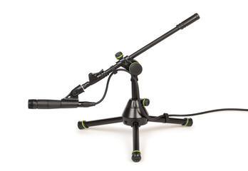 guitar amp mic stand path isolated on white