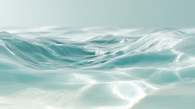 穏やかに波打つ美しい水面のクローズアップ背景