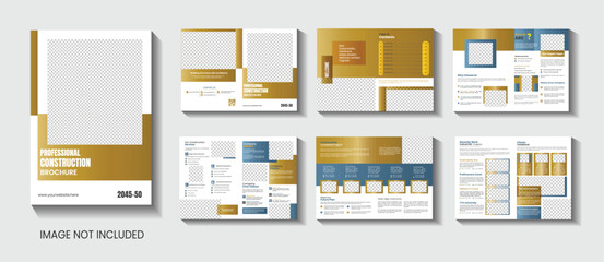  Corporate constraction bi-fold brochure design.