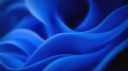 Vibrant blue abstract waves with dynamic motion and energy