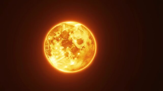 Fiery solar evolution: dynamic sun changes temperature and texture over time