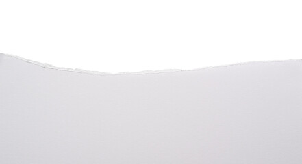 Papel rasgado blanco sobre fondo blanco, recurso gr&aacute;fico