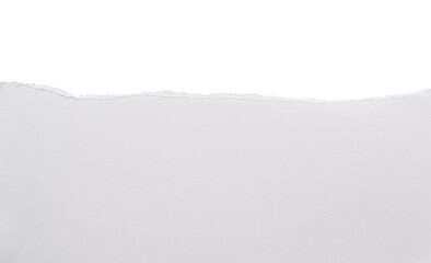 Papel rasgado blanco sobre fondo blanco, recurso gr&aacute;fico