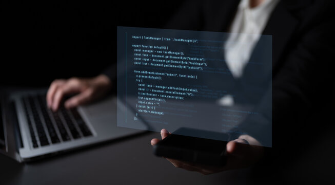 Script programming for task manager user interface, handling form submission, input validation, task list rendering, and exception alerts with dynamic DOM interaction Latch