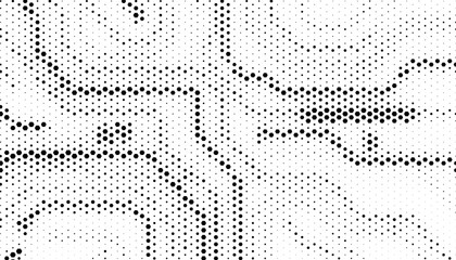 Black and white halftone pattern with sporty motion effect for modern and sporty design element. Editable graphic resource. Vector Format Illustration 
