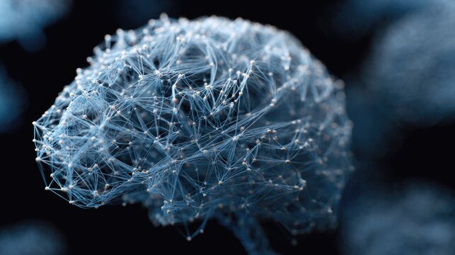 Abstract Neural Network Brain Concept - Powered by Adobe