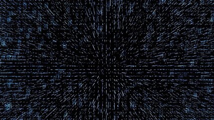 Dynamic digital matrix: evolving code structures and data streams in abstract motion - Powered by Adobe