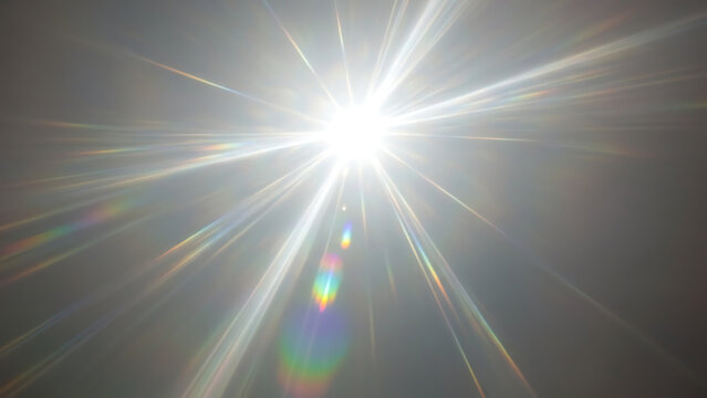 Radiant Sunlight Action Over Nature Landscape, Vibrant Atmosphere, Dynamic Viewpoint, High-Contrast Imagery