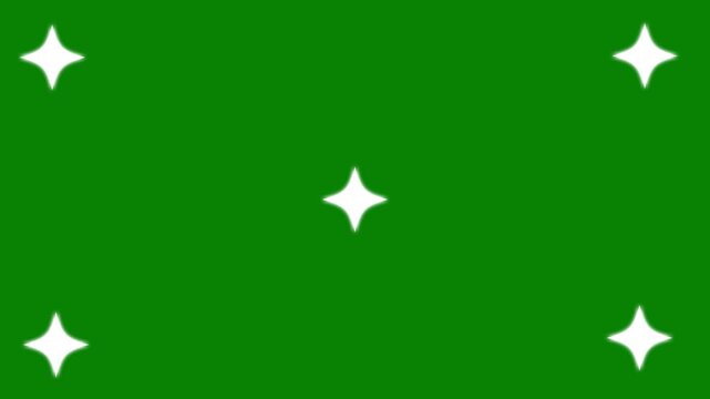 twinkling Star animation green screen falling stars background.fast glowing motion,twinkle stars overlay screen,white cartoon blinking stars,flat vector doodles,sparkle glitter light effect.4K