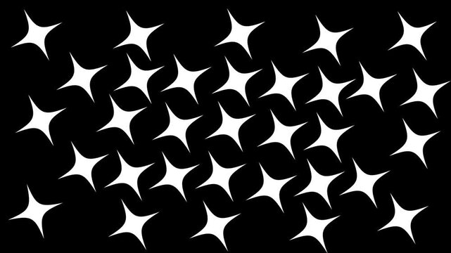 twinkling Star animation black screen falling stars background.fast glowing motion,twinkle stars overlay screen,white cartoon blinking stars,flat vector doodles,sparkle glitter light effect.4K
