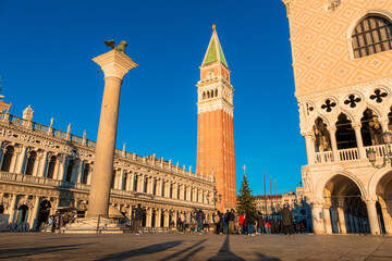 Near San Marco place, winter time, Venice, italy