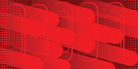 Fototapeta premium Abstract Red modern background. Technology futuristic concept. Minimal shapes .Suit for poster, banner, brochure, cover, flyer vector illustration