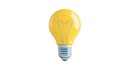 Light Bulb on Isolated Background