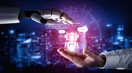 AI Virtual Assistant Artificial Intelligence Chatbot Controlled by Prompt Engineering for...