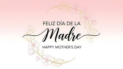 Feliz Día de la Madre Floral Greeting Card