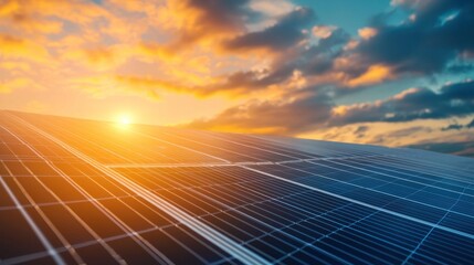 Solar panels on a transparent background