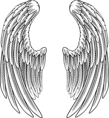  Pair Angel Eagle Pegasus