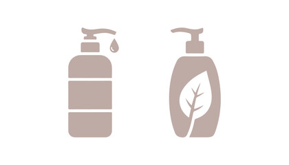 simple and modern shampoo icon vector design template
