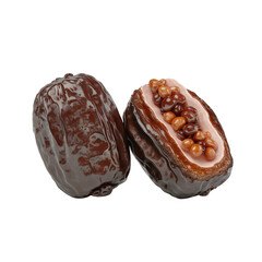 Gourmet Chocolate Covered Dates Stuffed with Roasted Nuts and Creamy Filling