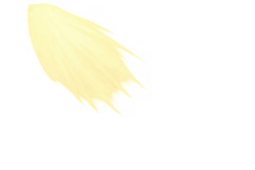 Abstract yellow light streak showing flowing motion and speed effect with glowing dynamic energy