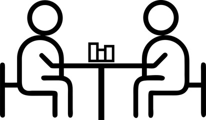 two business  sitting on a chair