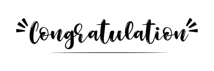 Congratulations text calligraphy. congratulation text design for wishing card design. vector illustration. .EPS 10 .
