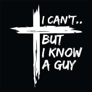 Faith Message With Stylized Cross Design