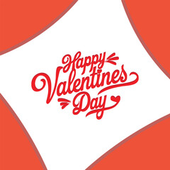 Happy Valentine's Day Greeting with Elegant Script Lettering
