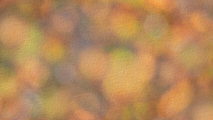 A watercolor-painted, blurred image of autumn leaves with an orange tint. The abstract image serves as a textured background for a wallpaper banner template page design.