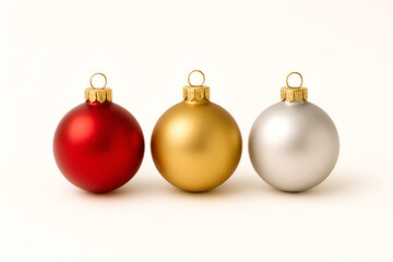 christmas ball on white background